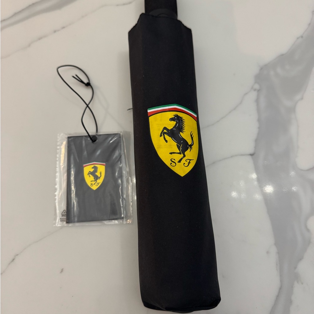 Ferrari Black Mini Umbrella